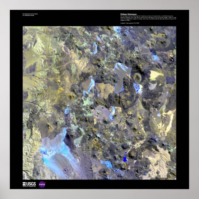 Chilean Volcanoes Poster (Front)