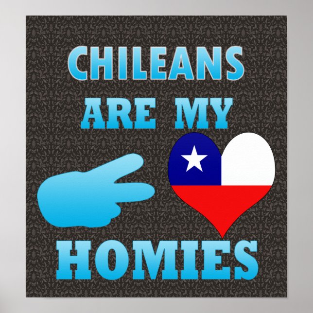 Chileans are my Homies Poster (Front)