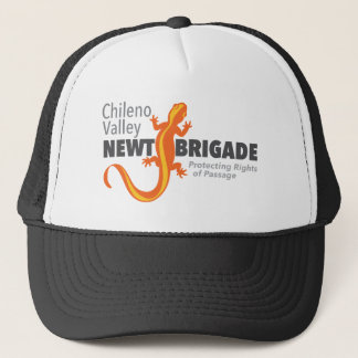 Chileno Valley Newt Brigade logo trucker hat
