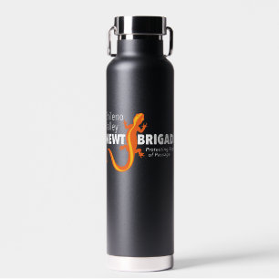 Chileno Valley Newt Brigade logo water bottle