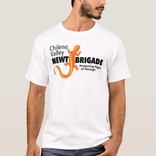 Chileno Valley Newt Brigade Mens T_Shirt