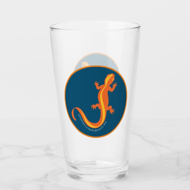 Chileno Valley Newt Brigade Pint Glass  (Front)