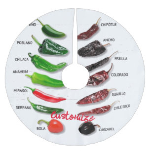 Chiles Fresh and Dry Thunder_Cove Brushed Polyester Tree Skirt