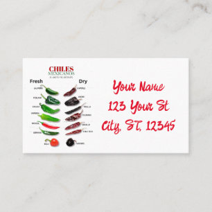 Chiles Fresh and Dry Thunder_Cove Business Card