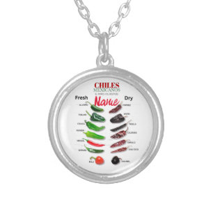 Chiles Fresh and Dry Thunder_Cove Silver Plated Necklace