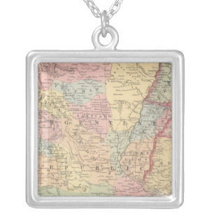 Chili, Argentine Republic, Paraguay, and Uruguay Silver Plated Necklace