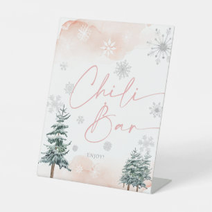 Chili bar winter blush and pink sign