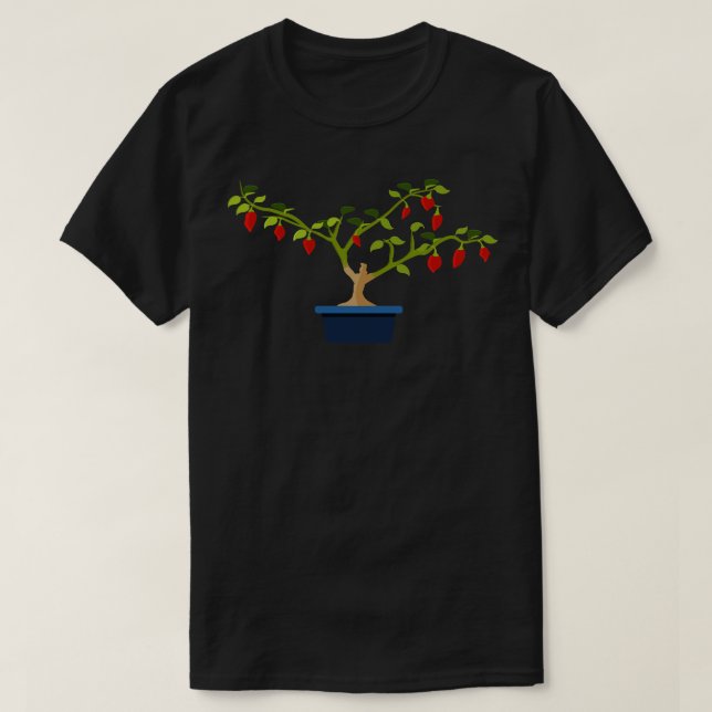 Chili Bonchi with Blue Pot T-Shirt (Design Front)