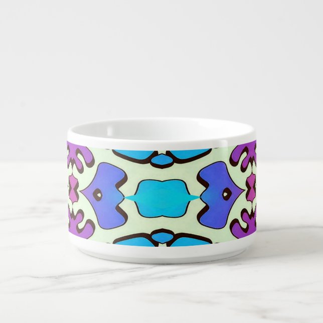 Chili Bowl, An elegant Colorful damask design Bowl (Center)
