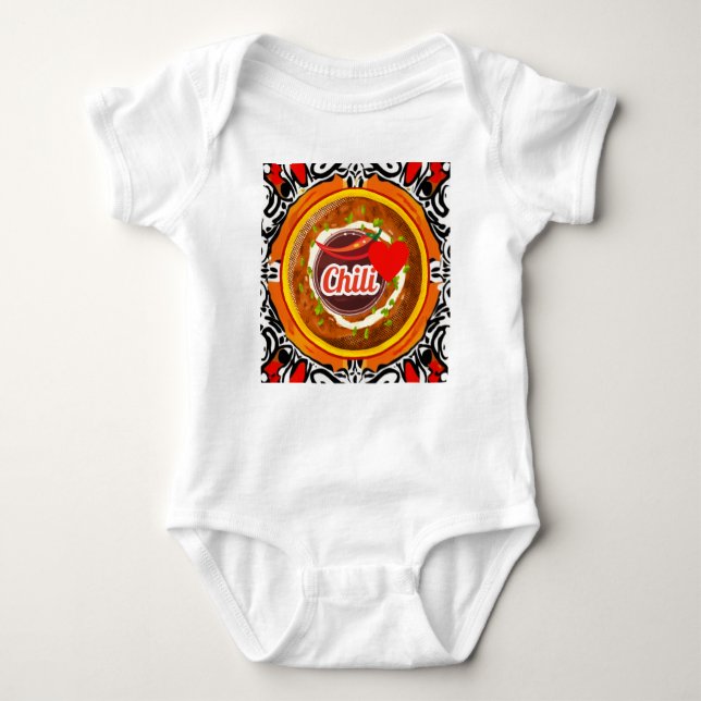Chili Bowl Baby Bodysuit (Front)