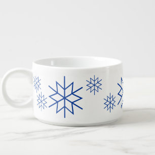 Chili Bowl - Blue Snowflakes