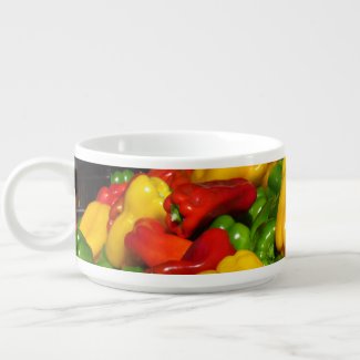 Chili Bowl - Bright Colored Peppers