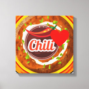 Chili Bowl Canvas Print