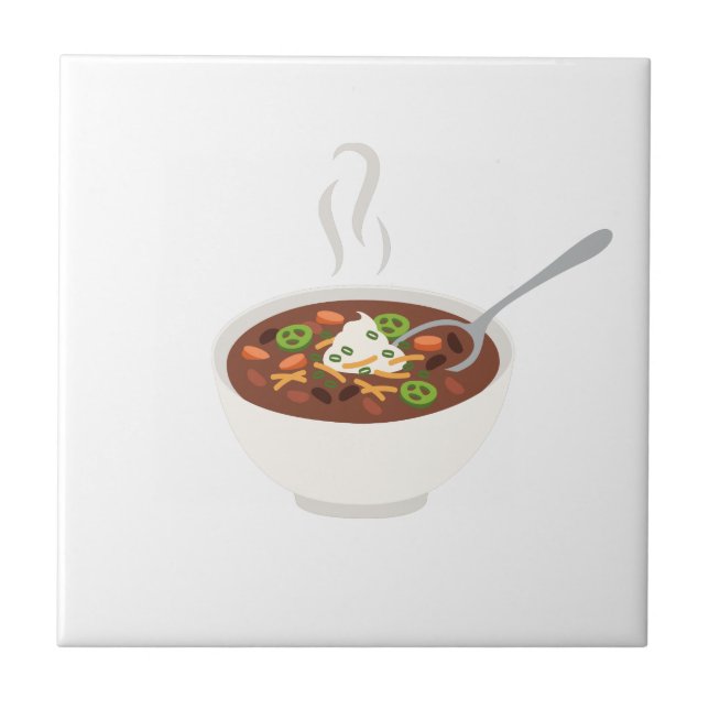 Chili Bowl Ceramic Tile (Front)