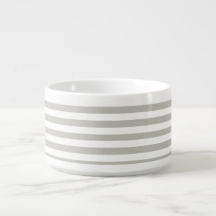 Chili Bowl Gray & White Stripe