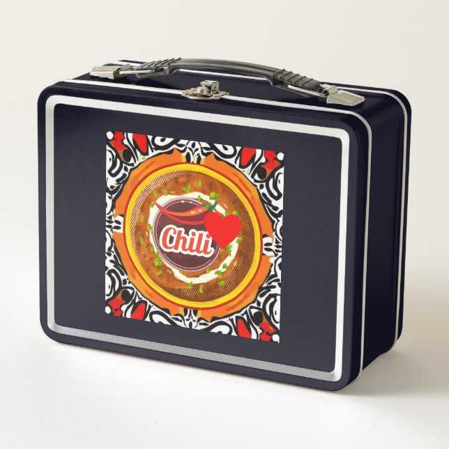 Chili Bowl Metal Lunch Box (Front)