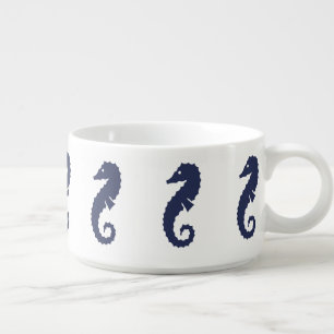 Chili Bowl - Sea Horses (Navy Blue)