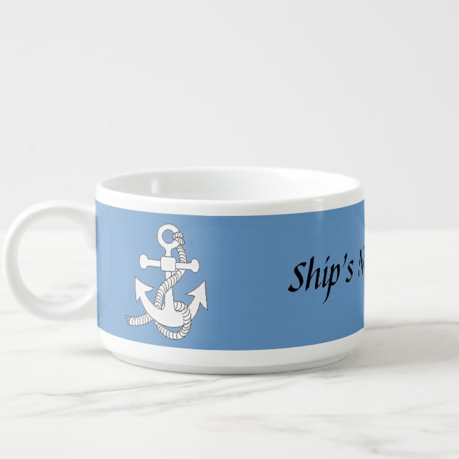 Chili Bowl - Ships Anchor and Name (Right)