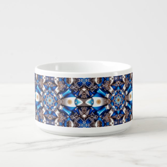 Chili bowl with Argentinian Colors Design (Center)