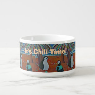 Chili Bowl with Beach Party Painting