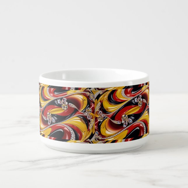 Chili bowl with Belgian Colors Design (Center)