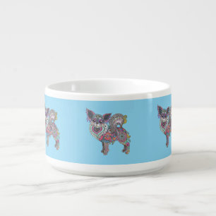 Chili Bowl with chihuahua artwork