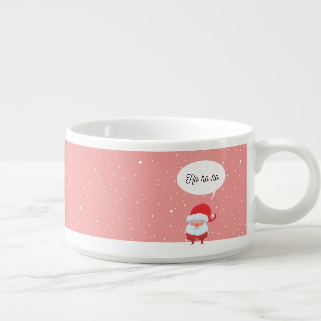 Chili Bowl with cute Santa (Left)