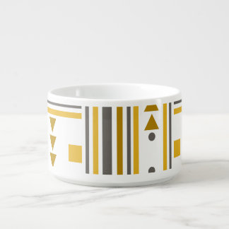 Chili Bowl With Modern Geometric Pattern