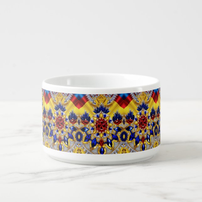 Chili bowl with Romanian Colors Design (Center)