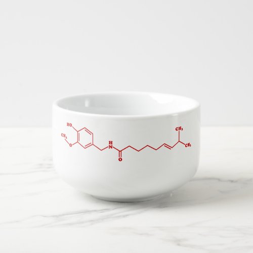 Chili Capsaicin Molecular Chemical Formula Soup Mug