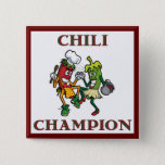 Chili Champion Dancing Chilis Button at Zazzle