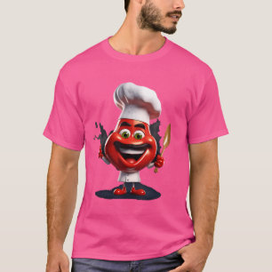 Chili Chef Cook Kawaii Chilli Hot Pepper Spicy Foo T-Shirt
