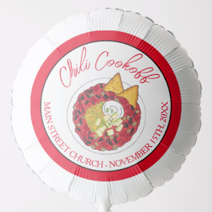 Chili Chilli Soup Cookoff Competition Supper Food Balloon