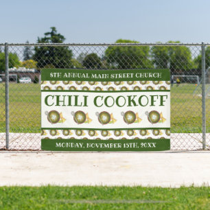 Chili Chilli Soup Cookoff Competition Supper Food Banner