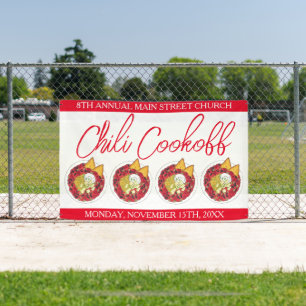 Chili Chilli Soup Cookoff Competition Supper Food Banner