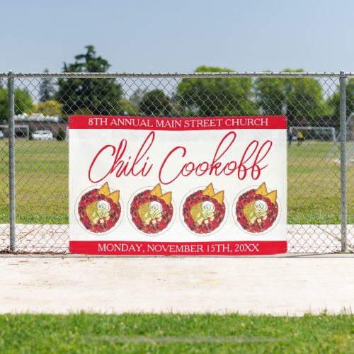 Chili Chilli Soup Cookoff Competition Supper Food Banner