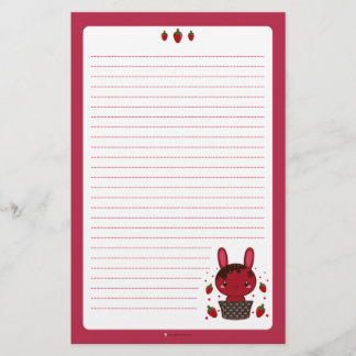 Chili Chocolate Truffle Bunny Stationery