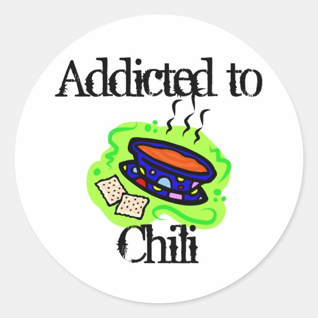 Chili Classic Round Sticker (Front)