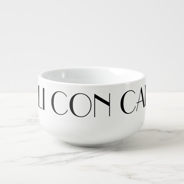 Chili Con Carne- Custom Soup Mug-Bowl Mug (Front)