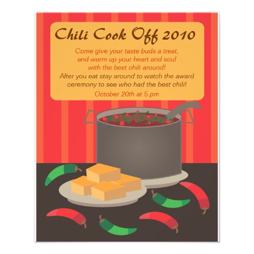Chili Cook Off Announcment Flyer flyer