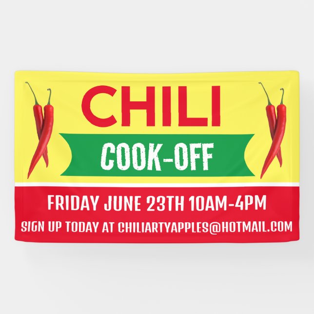 Chili Cook Off Banners (Horizontal)