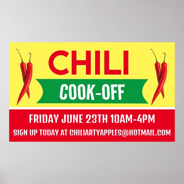 Chili Cook Off Banners Poster (Front)