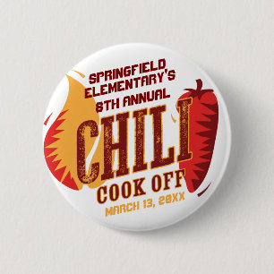 Chili Cook Off   BBQ Cookout Contest Button