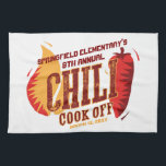 Chili Cook Off | BBQ Cookout Contest Kitchen Towel<br><div class="desc">Get in the hot and spicy spirit of a good old fashioned chili cookoff competition with these fun and festive kitchen towels! Get all you need for your family, school or corporate Chili Cook Off, including invitations, party backdrops, aprons, decor, prizes and more in our store. Need help with customization?...</div>