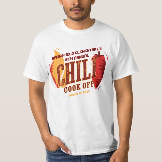 Chili Cook Off | BBQ Cookout Contest T-Shirt (Front)
