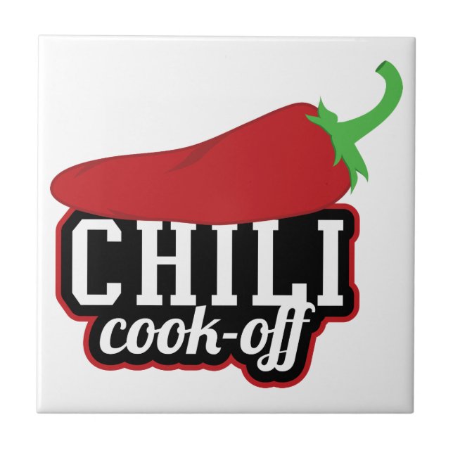 Chili Cook-Off Ceramic Tile (Front)