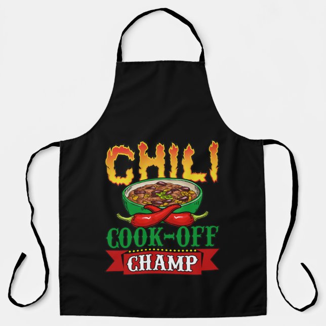 Chili Cook Off Champ Competition Winner Apron (Front)