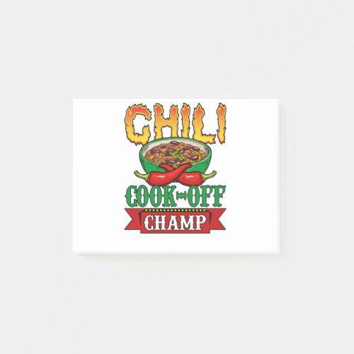 Chili Cook Off Champ Competition Winner Post_it Notes