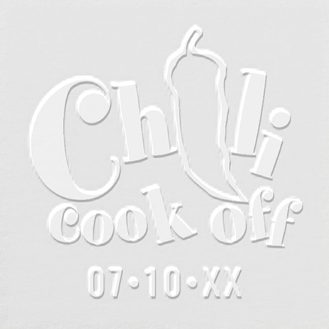 Chili Cook Off Competition Festival Embosser (Design)