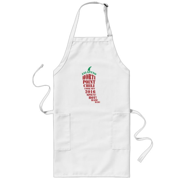 Chili Cook Off Competition Long Apron (Front)